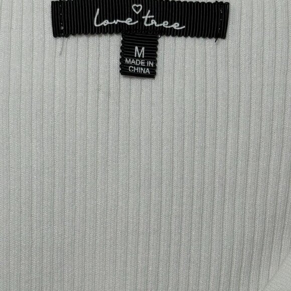 Women's White and Cream Crop-top - Picture 2 of 2